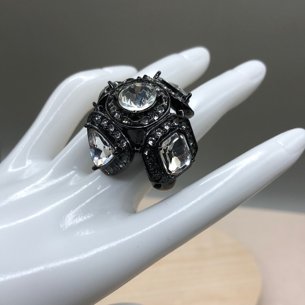 Avon shadows and light big statement size crystal like ring, cocktail, costume.
